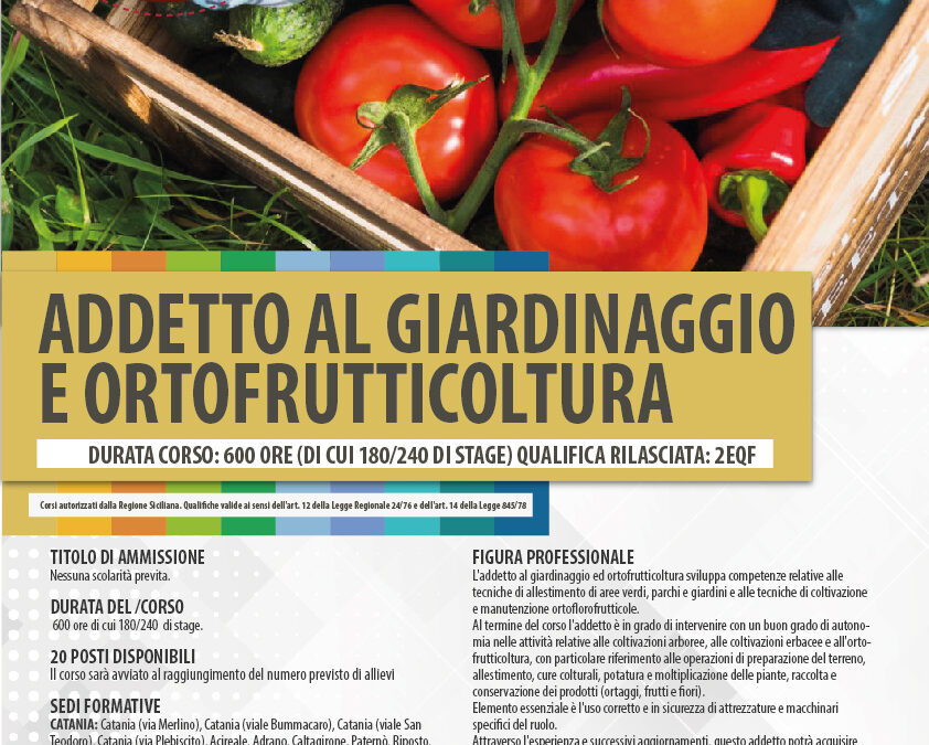 GIARDINAGGIO E ORTOFRUTTICOLTURADARIVEDERE Tavola disegno 1